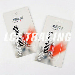 NOKYA DOME LIGHT BULB HYPER RED 10X37mm 10W QTY=2