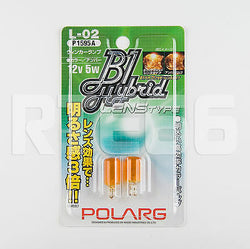 Polarg P1595A (L-02) 12V 5W T10 194 Type Amber Bulb / Made in Japan