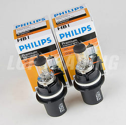 Philips Premium Halogen Headlight Bulbs 9004/HB1 PR C1 65/45W, X2  30% Brighter
