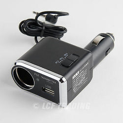 YAC TP-173 FM Transmitter for iPhone & iPod Touch with USB Port / Charger