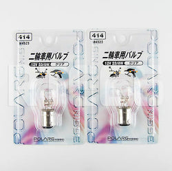 Polarg M4523 (414) 12V 23/8W S25 (1157) Clear Motorcycle Bulb / Made in Japan