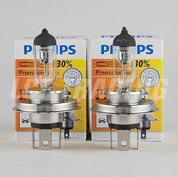 Philips Premium Halogen Headlight Bulbs H4/9003 60/55W 12342PRC1  30% Brighter