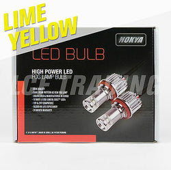 Nokya Hi-Power LED Fog Light Bulb for H8, H9 & H11 / Hyper Lime Yellow! NOK9618