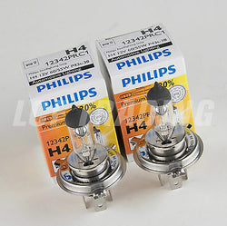 Philips Premium Halogen Headlight Bulbs H4/9003 60/55W 12342PRC1  30% Brighter