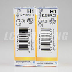Philips Premium Vision Headlight Bulbs H1 55W P14,5s (X2) 30% Brighter 12258PRC1