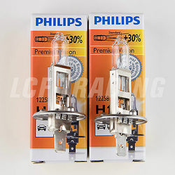 Philips Premium Vision Headlight Bulbs H1 55W P14,5s (X2) 30% Brighter 12258PRC1