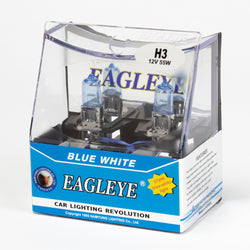 Eagleye Blue White 3700K H3 12V 55W Headlight bulbs (Pack of 2)