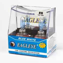 Eagleye Blue White 3700K H16 12V 19W Headlight bulbs (Pack of 2)