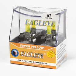 Eagleye Super Yellow 2300K H1 12V 55W Headlight bulbs (Pack of 2)
