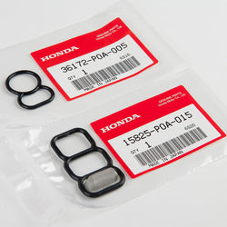 Genuine OEM Honda Accord Spool Valve VTEC Solenoid Gasket Kit 15825-P0A-015, 36172-P0A-005