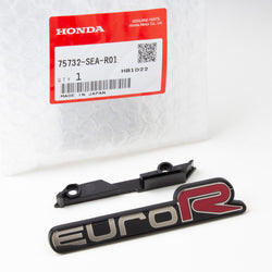Genuine OEM Honda Euro-R Emblem Front 75732-SEA-R01