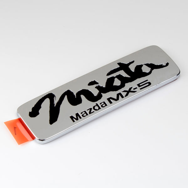 Genuine OEM Mazda 1990-1997 MX-5 Miata Emblem Rear Chrome w/ Black Let ...