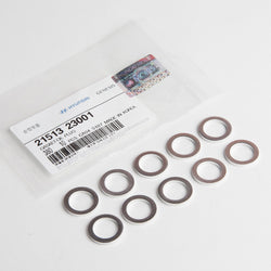 Genuine OEM Hyundai Kia Oil Drain Plug Washer Gasket 21513-23001 (Quantity=10)