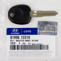 Hyundai New Verna Key Master Immoblizer Blank #81996 1E010 1PC Genuine OEM