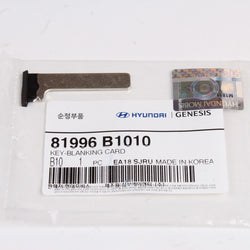 Genuine OEM Hyundai Genesis G80 2015-18 Keyless Entry Card Uncut Key 81996-B1010