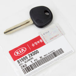 Genuine OEM Hyundai Kia Uncut Key Blank for 2010-2012 Soul, 81999-2K000