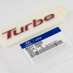 KDM Hyundai Sonata YF 2011-2014 'Turbo' Trunk Tail Gate Emblem GENUINE OEM