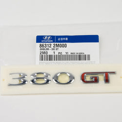 Genuine Hyundai Trunk Emblem (380GT) for Genesis Coupe 380 GT 86312-2M000