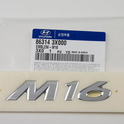 KDM 2012 Hyundai Avante Elantra M16 Trunk Tail Gate Emblem GENUINE OEM 86314-3X000