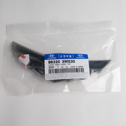 2008-2014 Hyundai Genesis Sedan OEM Hood Wing Emblem BLACK CHROME / GENUINE OEM