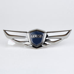 2008-2014 Hyundai Genesis Sedan OEM Tail Gate Wing Emblem BLACK CHROME GENUINE