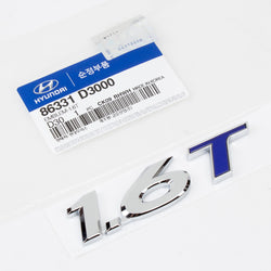 Genuine OEM Hyundai1.6T Emblem Badge Rear 2016-18 Tucson 86331-D3000