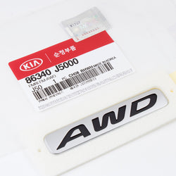 Genuine OEM 2017-18 Kia Stinger AWD Emblem Name Badge 86340-J5000 (AWD)