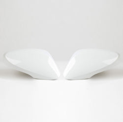 Genuine OEM Hyundai Accent Mirror Cover Set R & L 2011-17 WHITE 87616-1R020APGU, 87626-1R020APGU