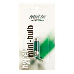 Nokya 10X37mm Festoon Halogen Bulb Green 10W R164