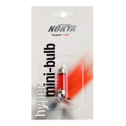 Nokya 10X37mm Festoon Halogen Bulb Red 10W R165