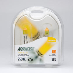 880 Headlight Bulbs Nokya Hyper Yellow 2500K 27W (Stage 1) NOK6620