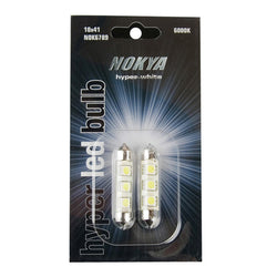 NOKYA Dome Light 3X SMD LED 6000K Hyper White 41mm Festoon, Twin Pack univers...