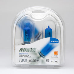 Nokya H4/9003 Headlight Bulbs - Arctic White 7000K 60/55W (Stage 1)