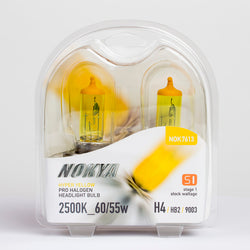 Nokya H4/9003 Headlight Bulbs - Hyper Yellow 2500K 60/55W (Stage 1)