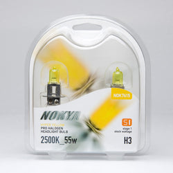 H3 Headlight Bulbs Nokya Hyper Yellow 2500K 55W (Stage 1) NOK7615