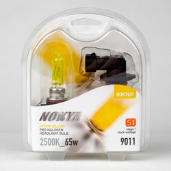 Nokya Hyper Yellow Pro Halogen Headlight Bulbs 9011 - 2500K 65W 12V NOK7631