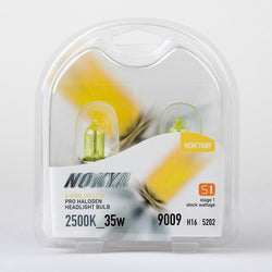 9009/H16/5202 Headlight Bulbs Nokya Hyper Yellow 2500K 35W (Stage 1) NOK7689