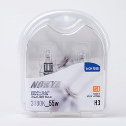 H3 Headlight Bulbs Nokya Crystal Clear 3100K 55W DOT/StreET LEGAL NOK7815