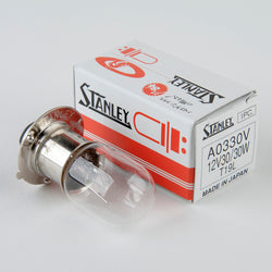 Stanley A0330V 12V 30/30W T19L Clear Auto Bulb, Made in Japan Quantity=1 Bulb